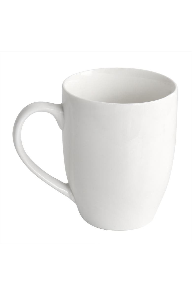 Gibson Home White Cloud Fine Ceramic 16 Piece Dinnerware Set, Alternate, color, White