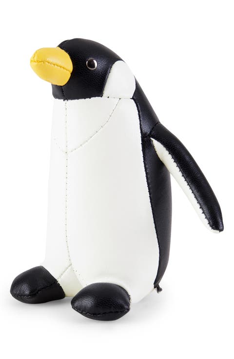 Penguin Faux Leather Paperweight
