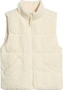 Marine Layer Alba Cable Knit Puffer Vest