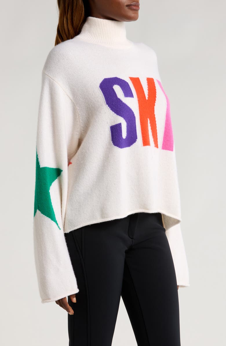 Goldbergh Calore Ski Merino Wool & Cashmere Sweater, Alternate, color, White