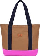 New Amsterdam Leatherworks Kylee Colorblocked Canvas Tote