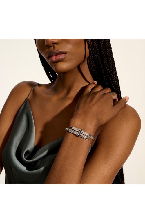 John Hardy Spear Flex Cuff, Sterling Silver, Gemstones In Blue
