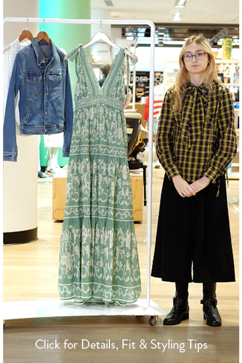 Print Cotton Maxi Dress video