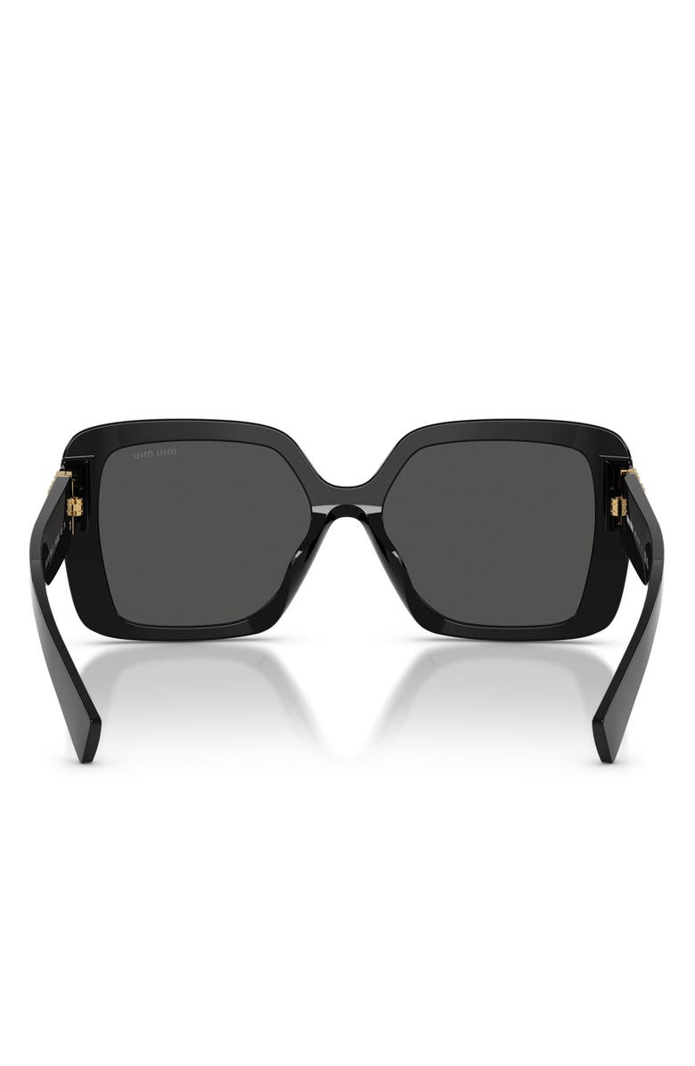Miu Miu 56mm Butterfly Sunglasses, Alternate, color, Black/ Dark Grey