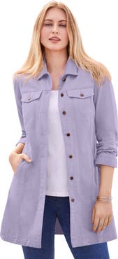Jessica London Long Denim Jacket