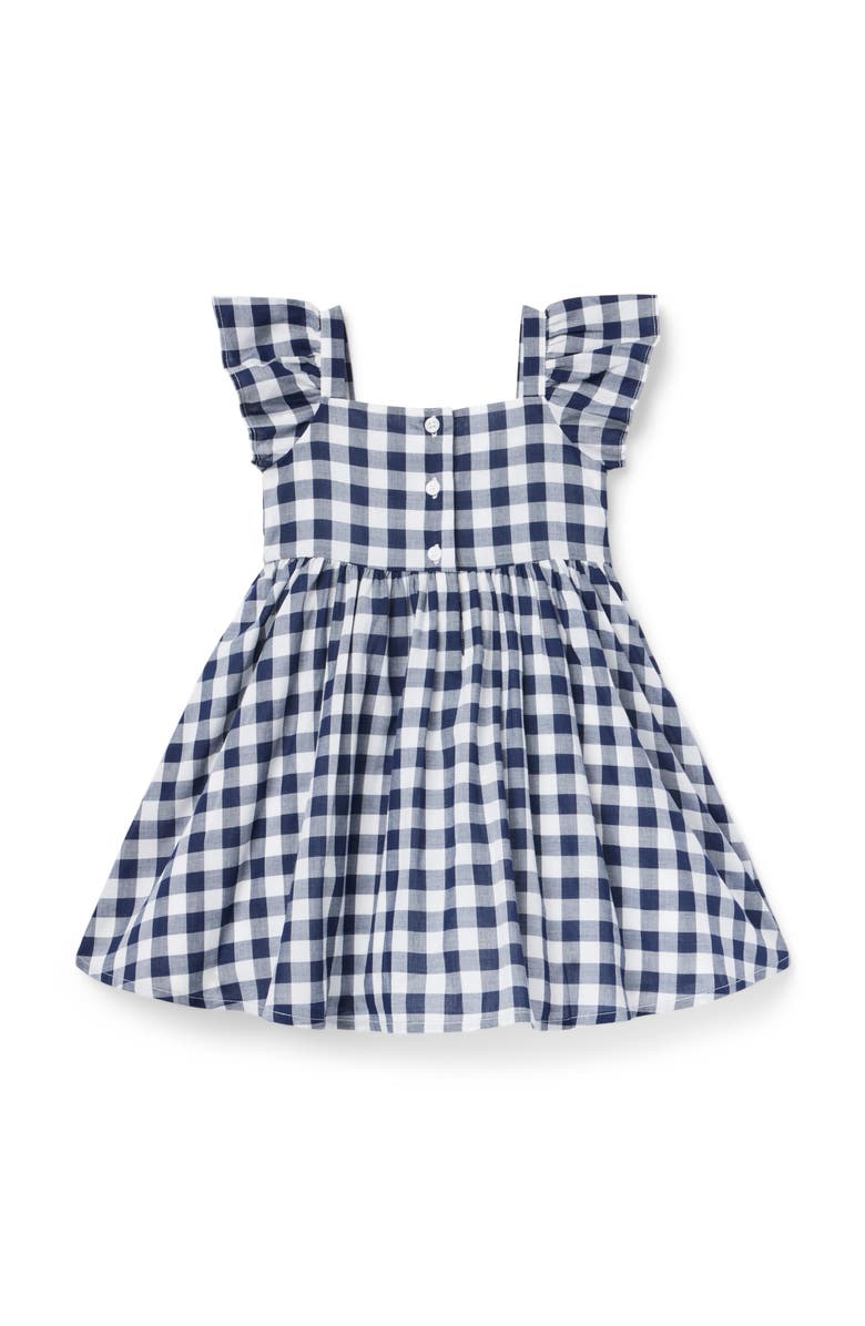 Janie and Jack Gingham Bow Dress, Alternate, color, Blue