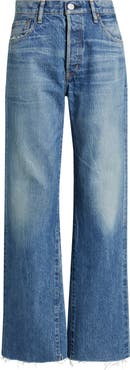 MOUSSY VINTAGE Atlantis Remake Raw Hem Flare Jeans