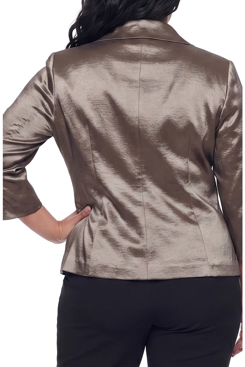Brushed Satin Tie Waist Blouse, Alternate, color, BRONZE