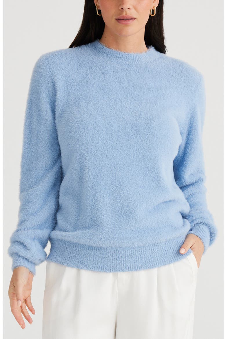 Coco Chenille Sweater, Alternate, color, SKY BLUE