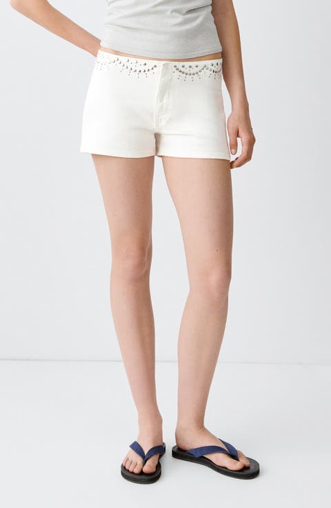 Kids' Studded Denim Shorts