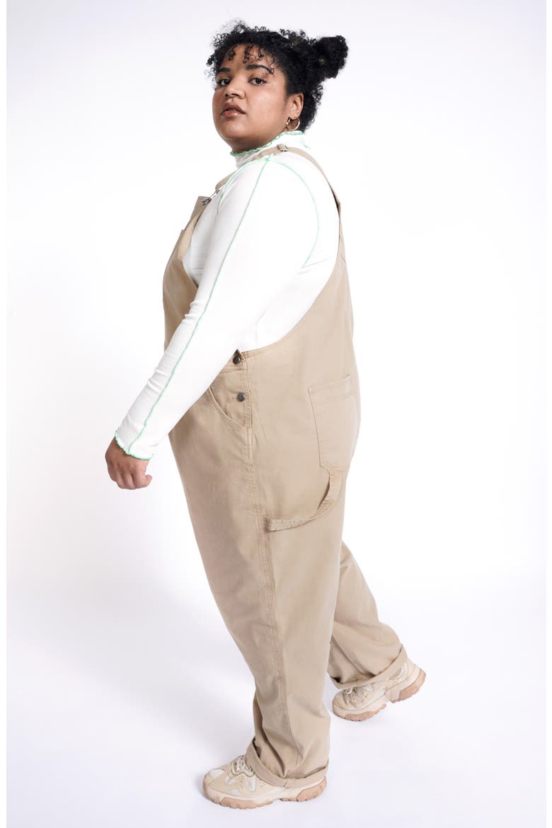 Utility Overalls (Nordstrom Exclusive), Alternate, color, BEIGE