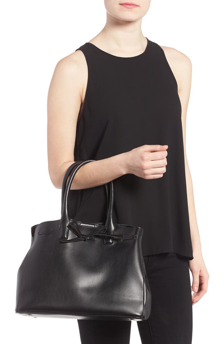 Sole Society Layton Faux Leather Satchel, Alternate, color,