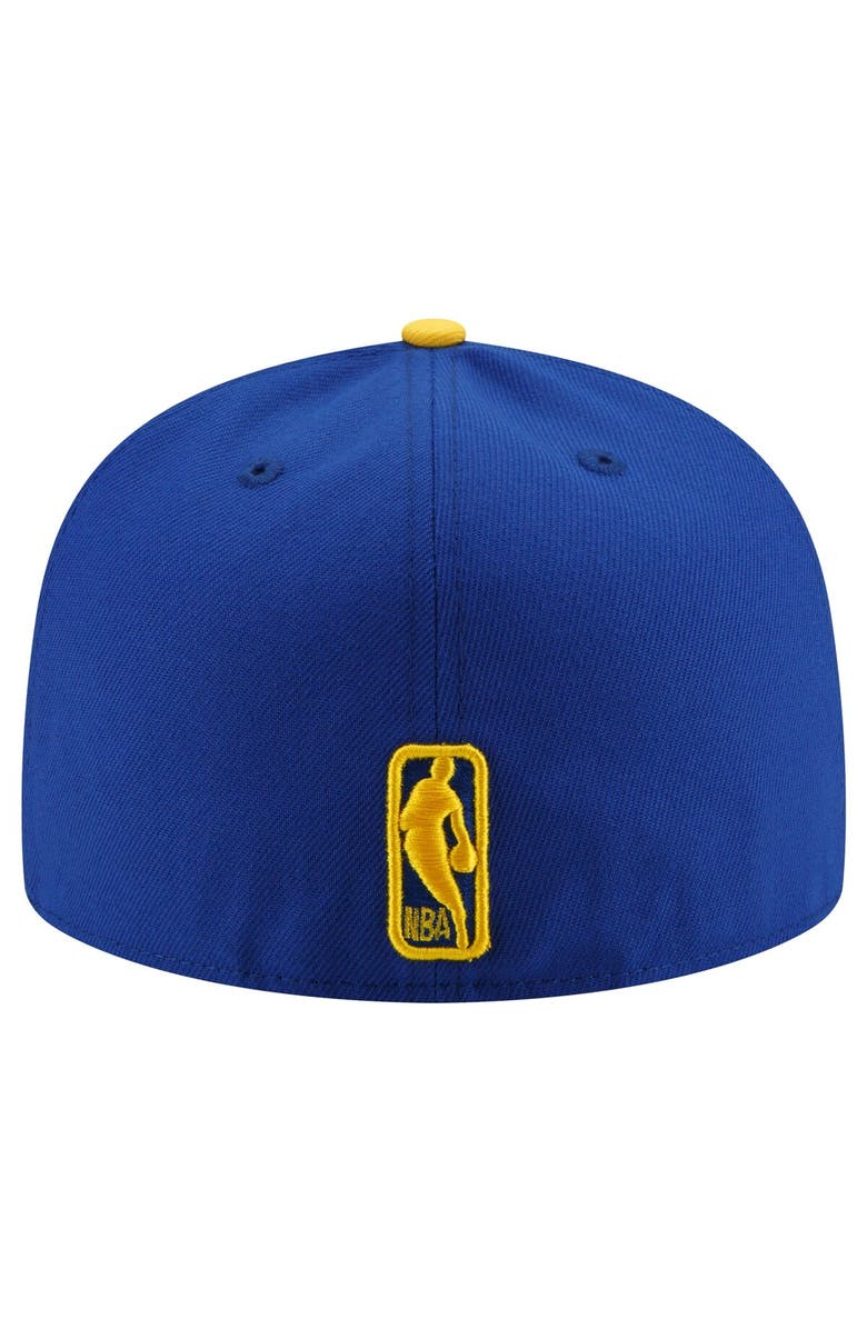 New Era Men's New Era Royal/Gold Golden State Warriors 2-Tone 59FIFTY Fitted Hat, Alternate, color, Royal
