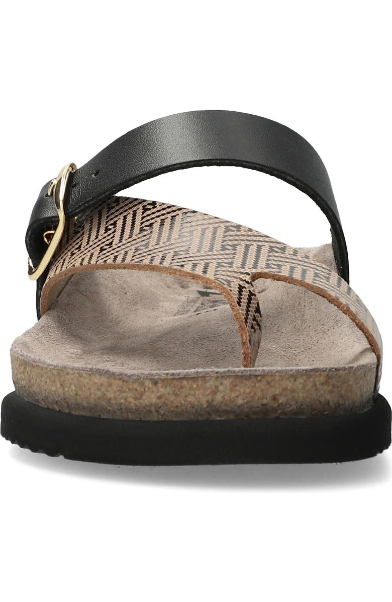 Mephisto Helen Mix Toe Loop Sandal, Alternate, color, Black Helios