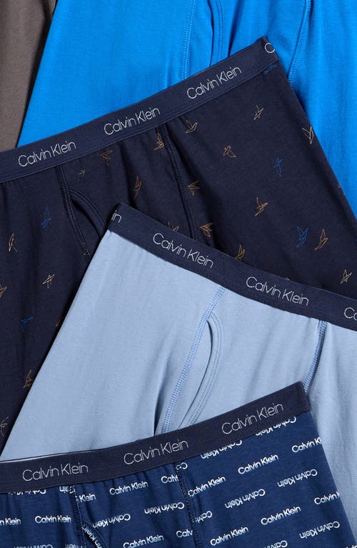 Calvin Klein Kids' Assorted 5-pack Boxer Briefs In Calvin Paper Airplane