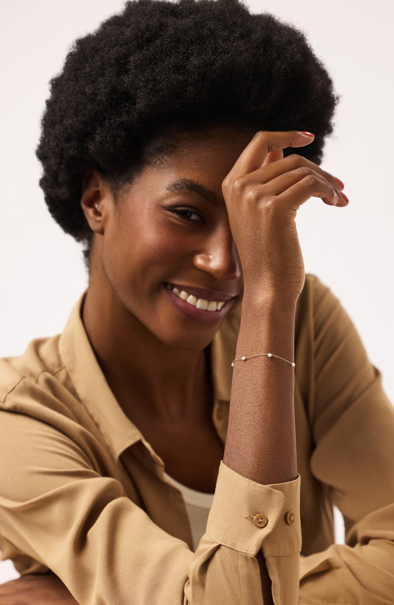 Ana Luisa Gold Pearl Bracelet - Gold Pearl Station Bracelet, Alternate, color, Gold