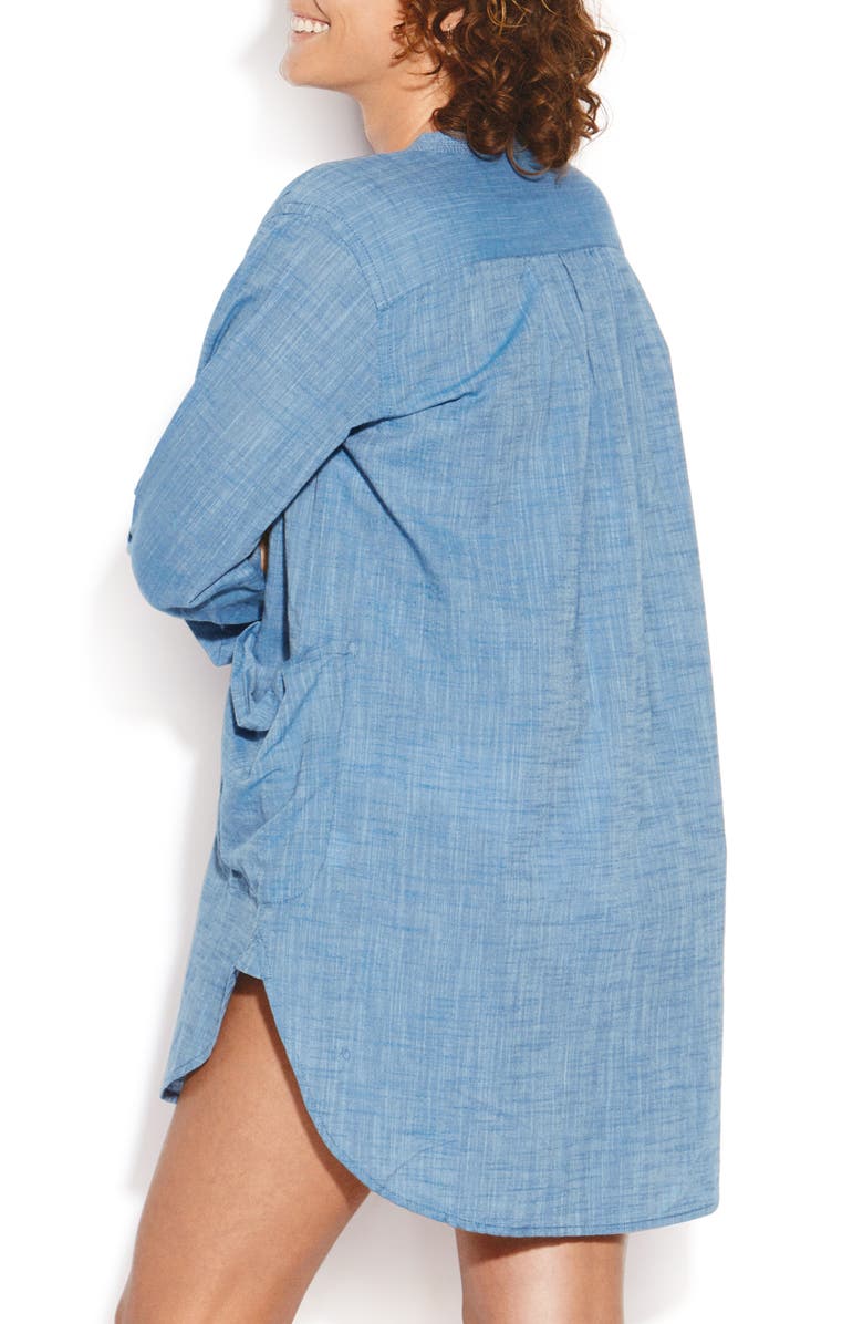 Seafolly Boyfriend Cover-Up Shirt, Alternate, color,