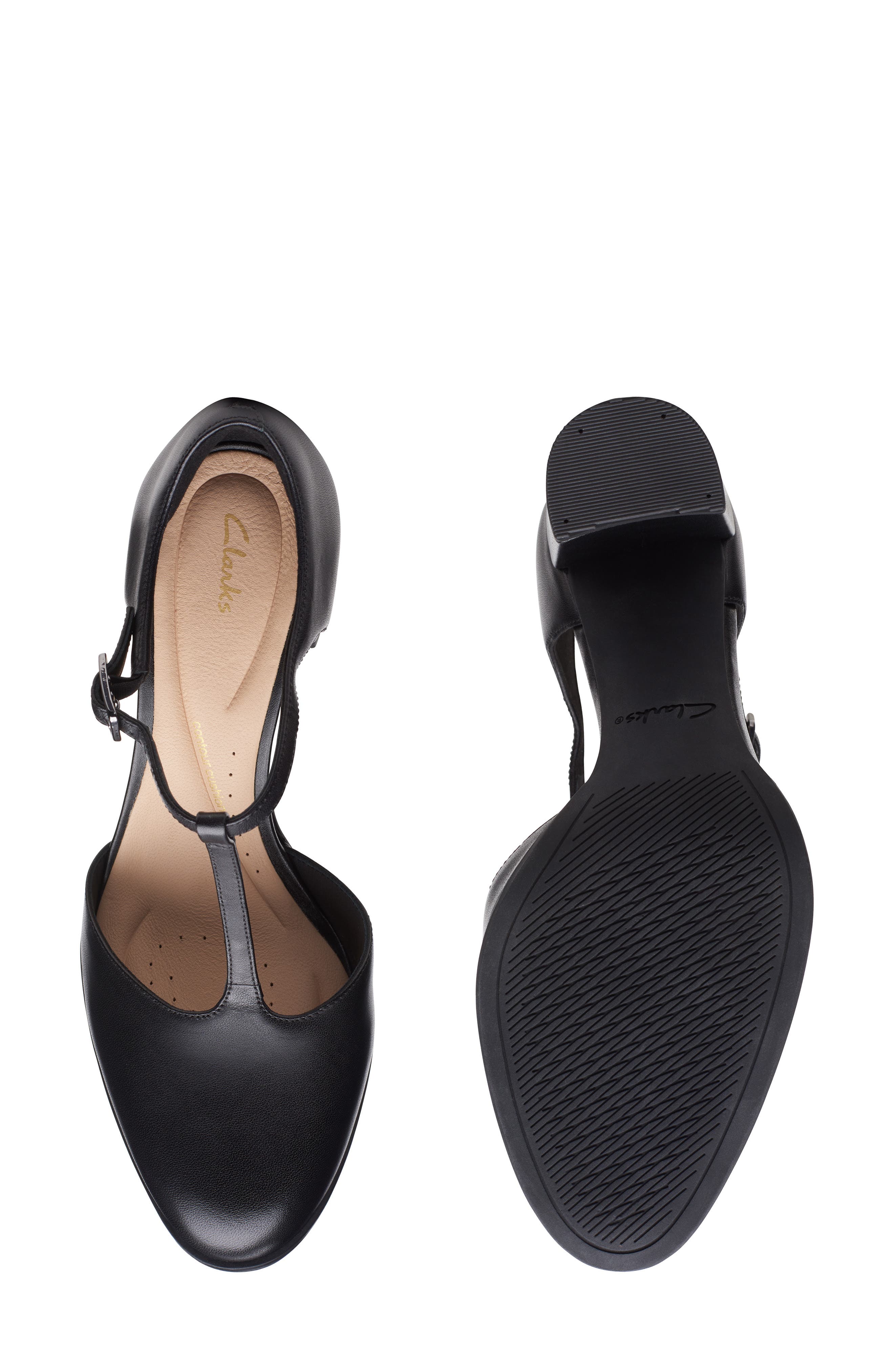 Clarks<sup>®</sup> Freva85 Bar T-Strap Pump, Alternate, color, 
