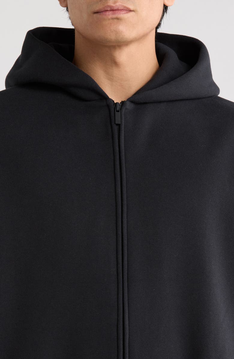 Fear of God Essentials Classic Fit Fleece Zip Hoodie, Alternate, color, Vintage Black