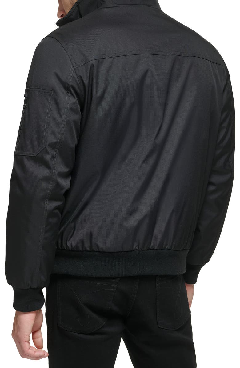 Calvin Klein Classic Water Resistant Bomber Jacket, Alternate, color, Black