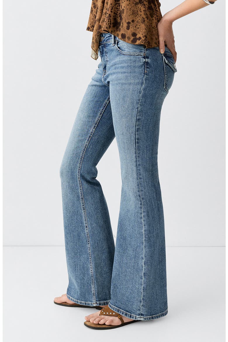 Kids' Flare Leg Jeans, Alternate, color, MEDIUM VINTAGE BLUE