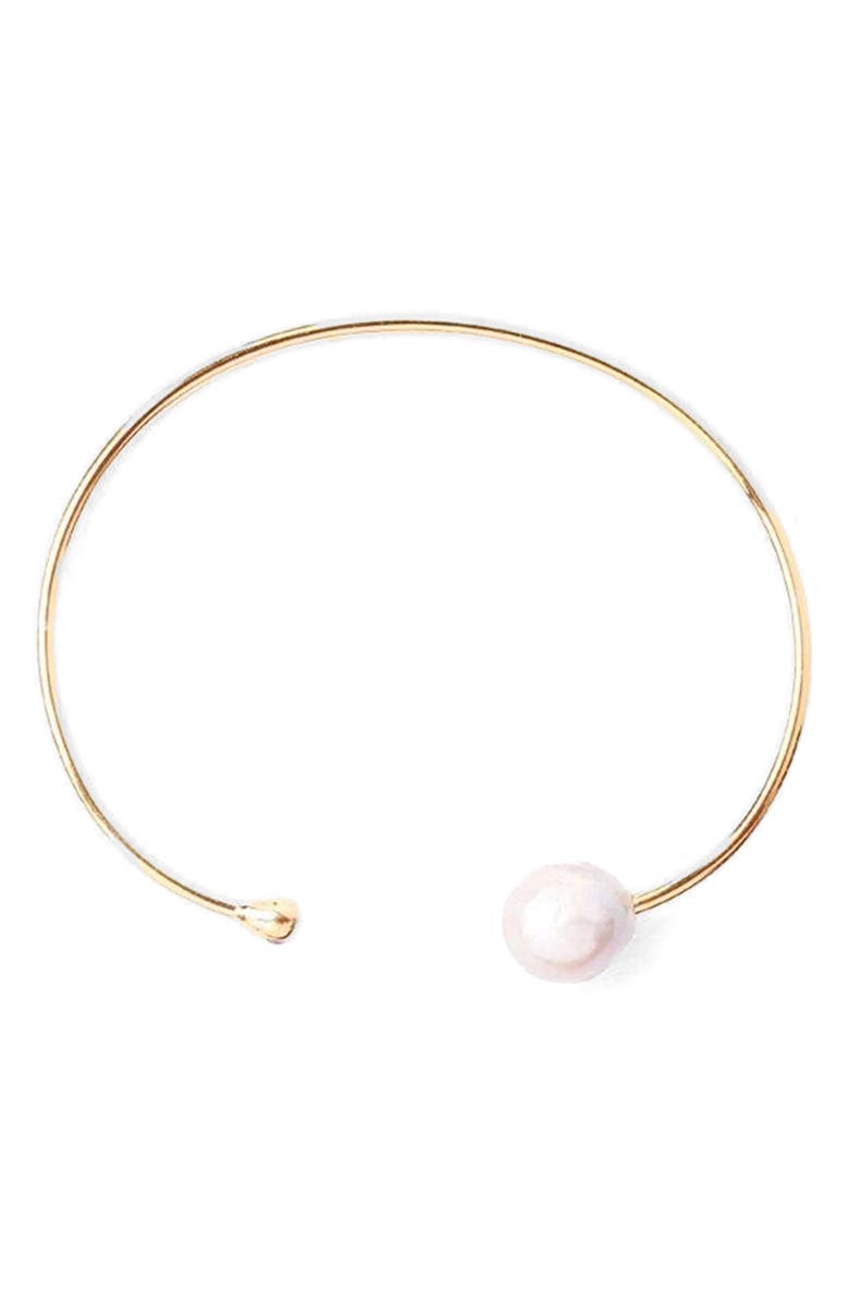 Chan Luu Diamond & Freshwater Pearl Cuff Bracelet, Alternate, color, 