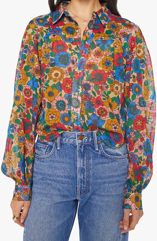 Mother The Rhapsody Floral Cotton Button-up Shirt In Multi