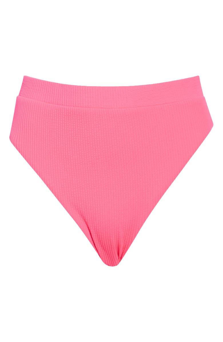 Nike Elevated Essential High Waist Bikini Bottoms, Alternate, color, Hyper Pink