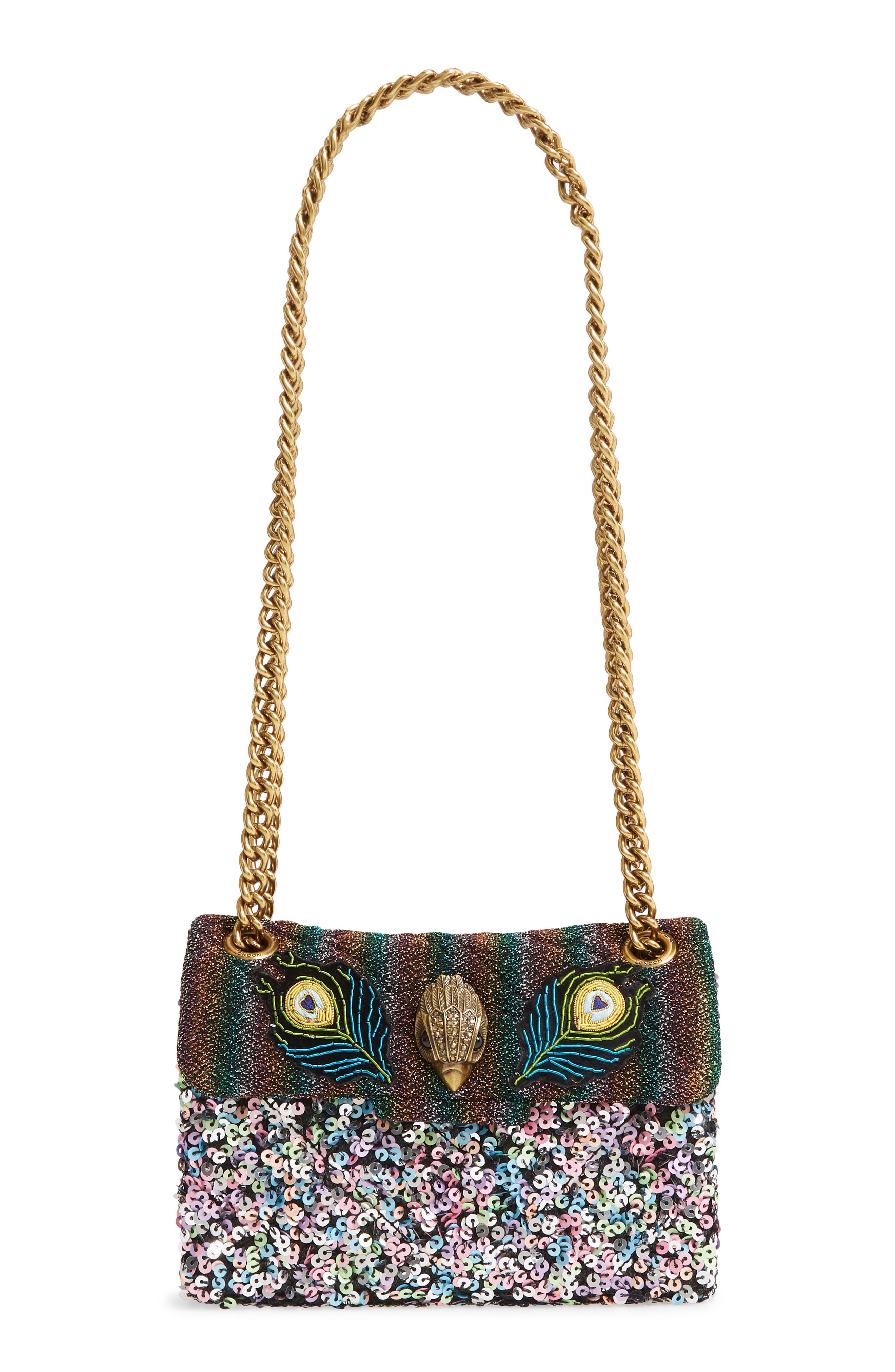 Kurt Geiger London Mini Kensington Sequin Crossbody Bag, Main, color, 