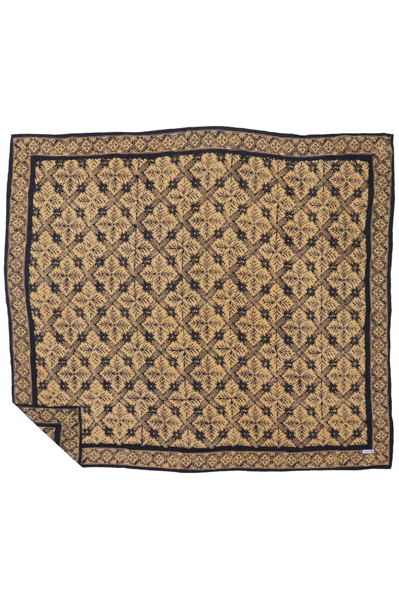 Oversized Hand Dyed Batik Bandana, Main, color, Harvest