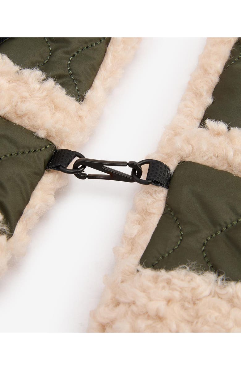 Barbour Marnie Quilted Fleece Lined Waterproof Mittens, Alternate, color, Olive