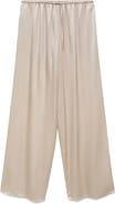 MANGO Stretch Silk Pajama Pants