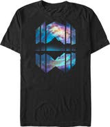 Lost Gods Men's Lost Gods Geometric Northern Lights Reflection  Graphic T-Shirt