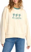 Billabong Triple Palms Crewneck Fleece Graphic Sweatshirt