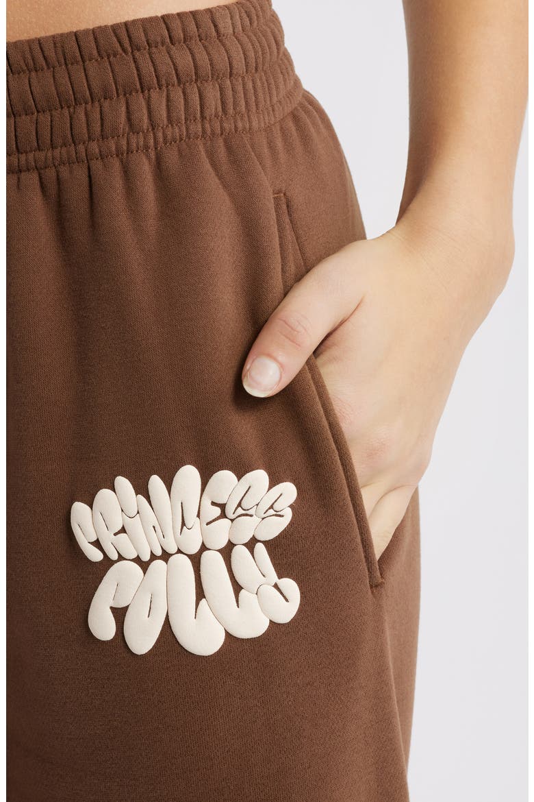 Logo Wide Leg Sweatpants, Alternate, color, CHOCOLATE