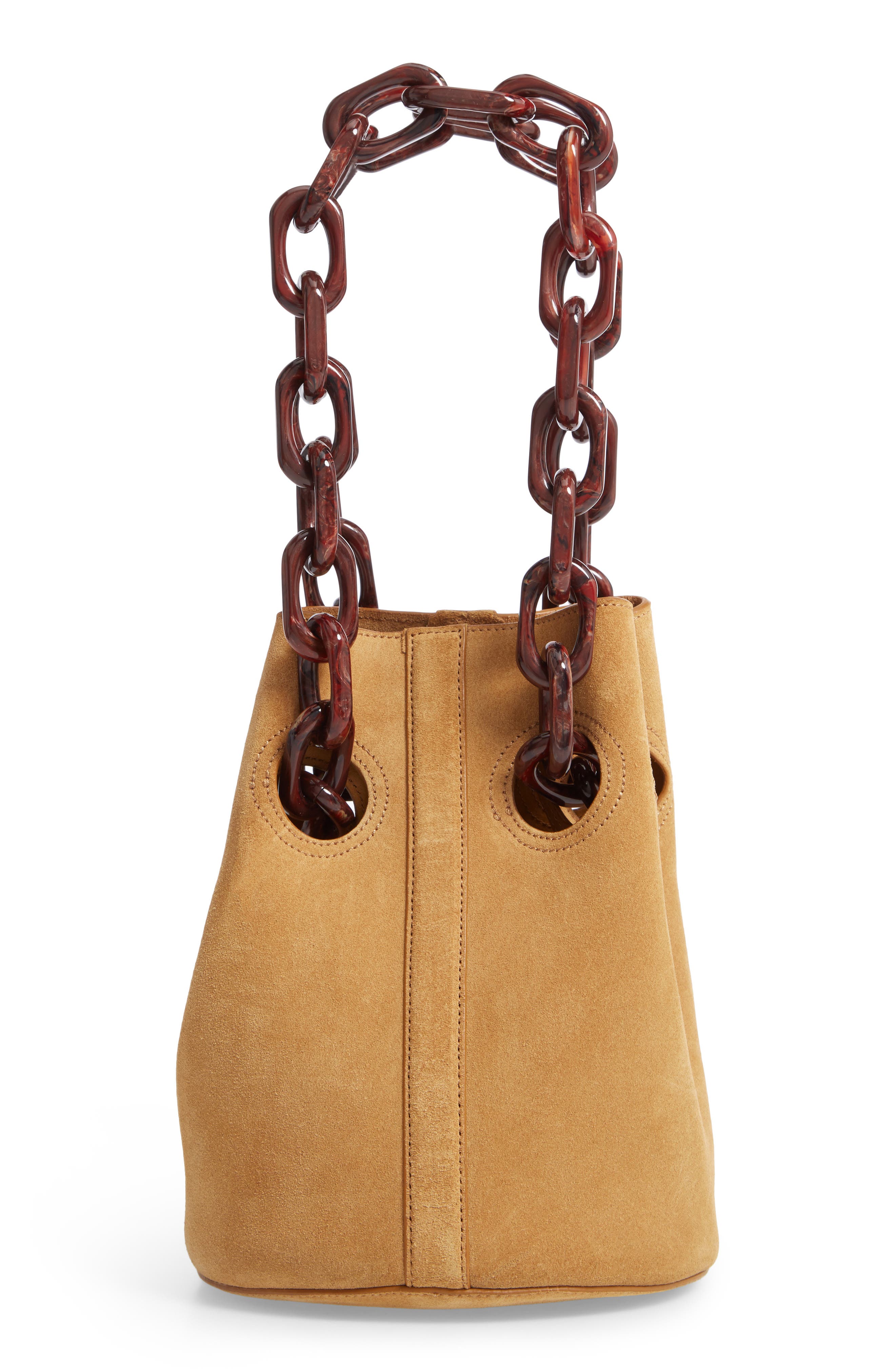 TRADEMARK Goodall Leather Bucket Bag, Alternate, color, 