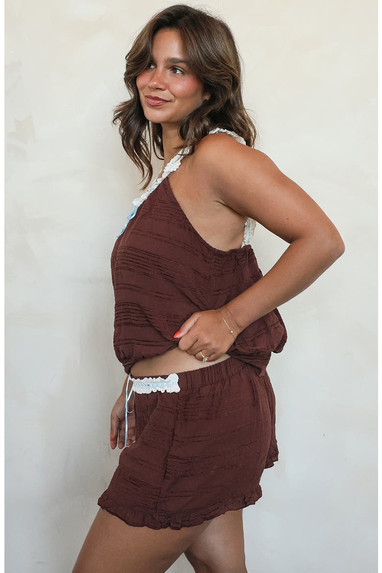 Afternoon Tea Shorts, Alternate, color, Mocha