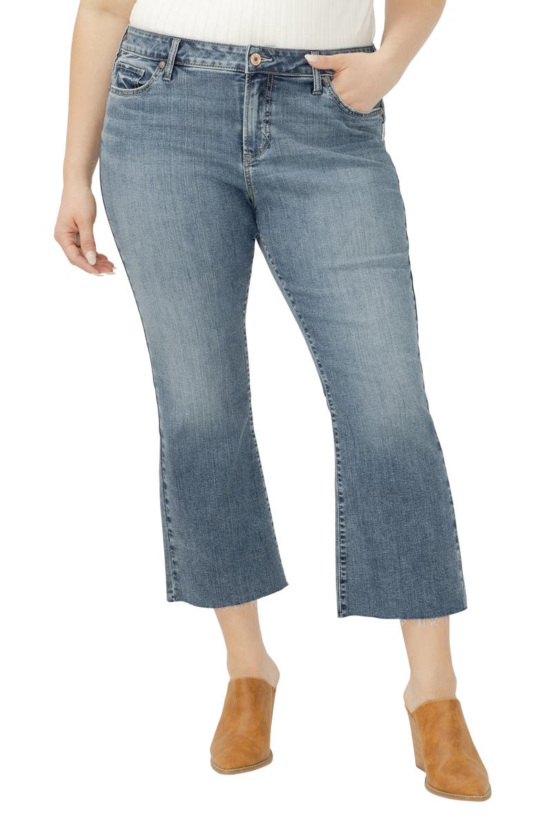 Silver Jeans Co. Elyse Kick Flare Leg Jeans, Main, color, Virginia
