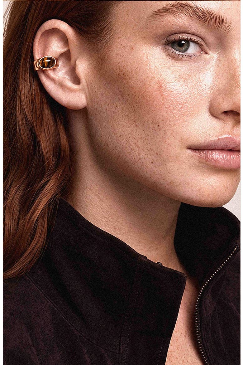 Solstice Tiger's Eye Ear Cuff, Alternate, color, TIGERS EYE