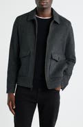 Nordstrom Wool Blend Zip Front Jacket