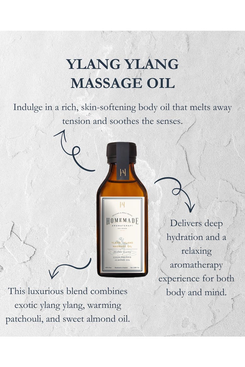 Sensual Floral Nourishing Ylang Ylang Massage Oil, Alternate, color, Golden