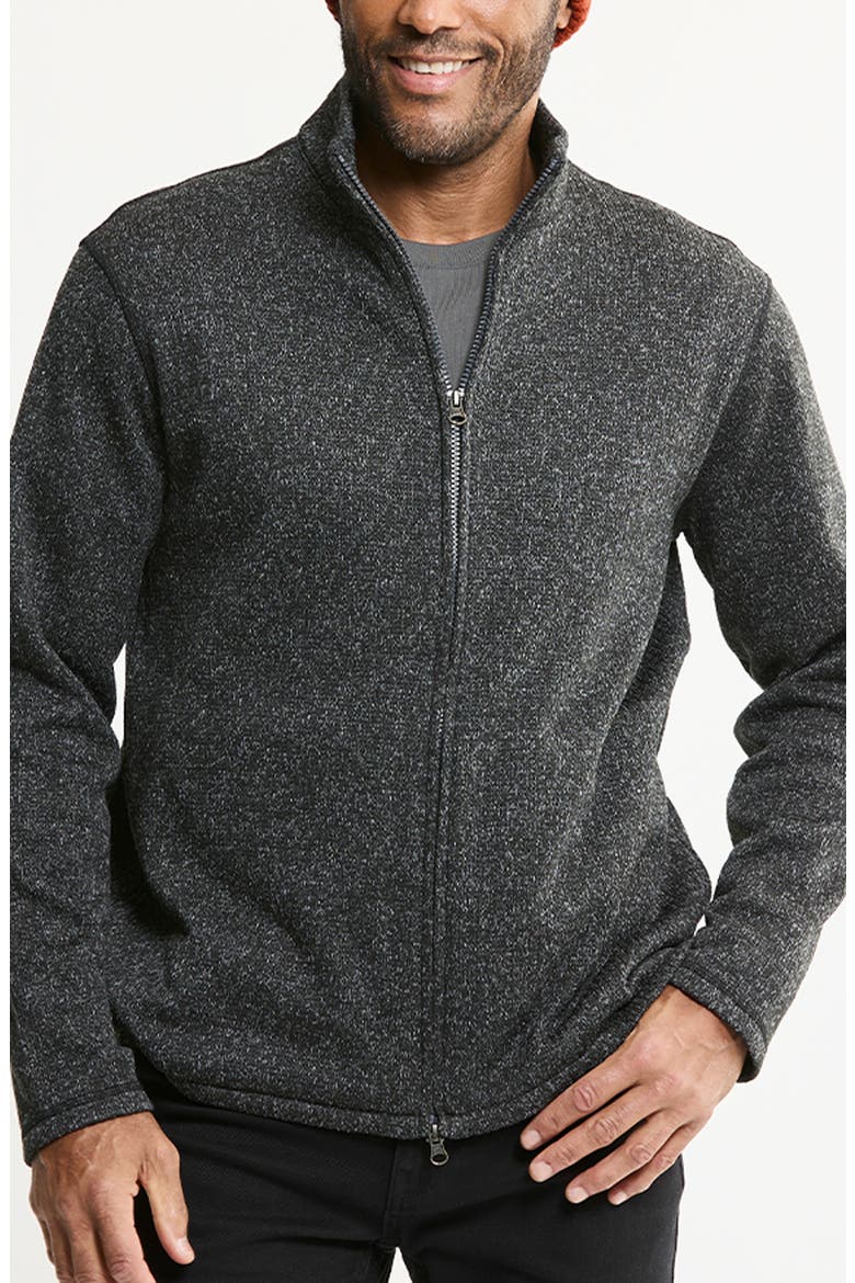 Sweater Fleece Full Zip, Main, color, CHARCOAL FLEECE