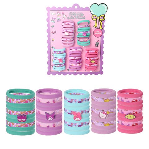 Hair Ties in Bulk 50 Pieces Sanrio Hair Accessories