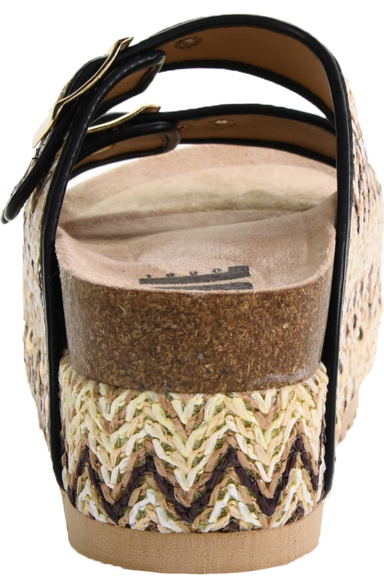 Dirty Laundry Pueblo Raffia Platform Slide Sandal, Alternate, color,