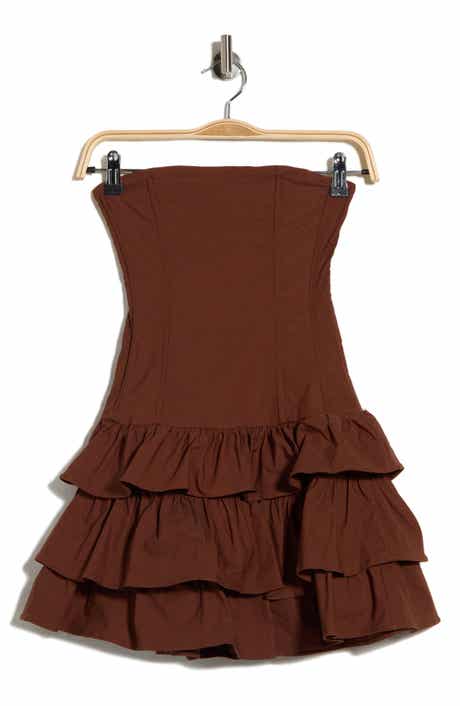 Valentia Strapless Tiered Minidress
