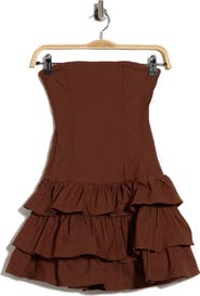 Princess Polly Valentia Strapless Tiered Minidress