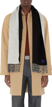 Burberry Reversible EKD Embroidered Cashmere Scarf