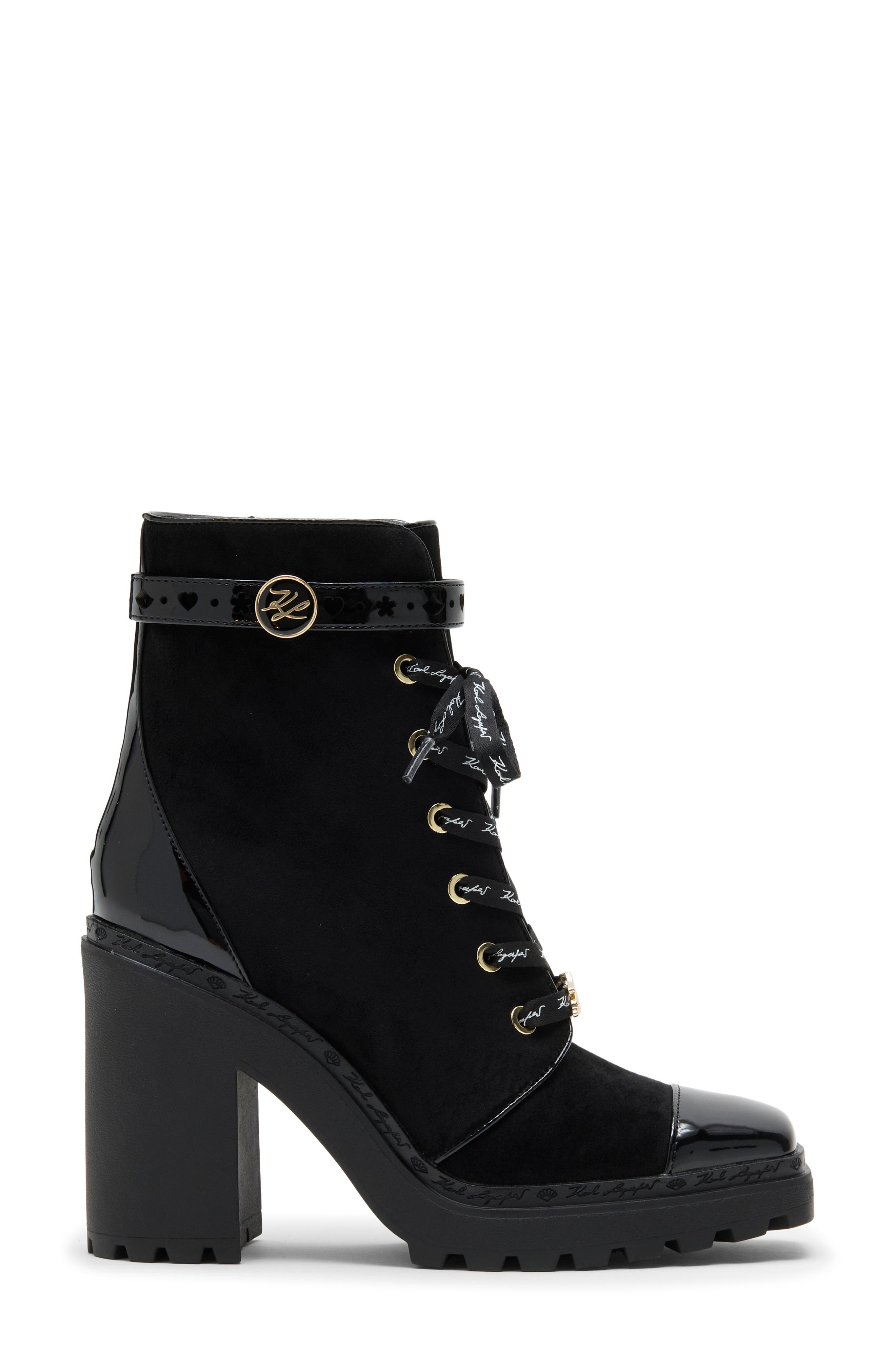 Shanikah Heeled Bootie, Alternate, color, BLACK
