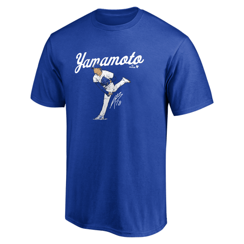 Unisex BreakingT Yoshinobu Yamamoto Royal Los Angeles Dodgers Ace T-Shirt