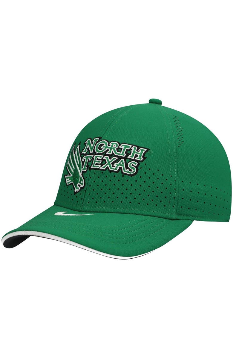 Nike Men's Nike Green North Texas Mean Green Team Sideline Coaches Legacy 91 Performance Adjustable Hat, Main, color,